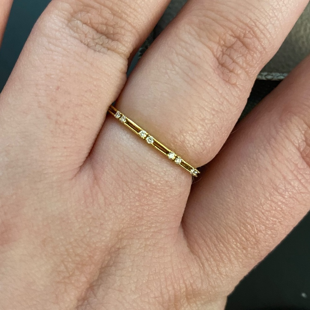 Bony Levy Skinny Stackable Diamond Ring